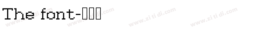 The font字体转换